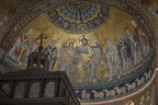 byzantin. geprägtes frühchristl. Mosaik  einer Apsis in ... Rom 2019 