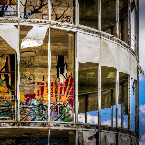 Berlin Teufelsberg: Der Turm auf dem Dach
