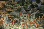Fresko 1459; Zug  d heilig. 3 Könige mit den Medici ; Gozzolli_(23_Florenz)