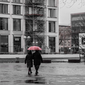Spaziergang im Regen - Kongresszentrum Karlsruhe